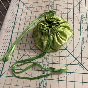 Small Hobo Drawstring Travel Jewelry Bag Purse